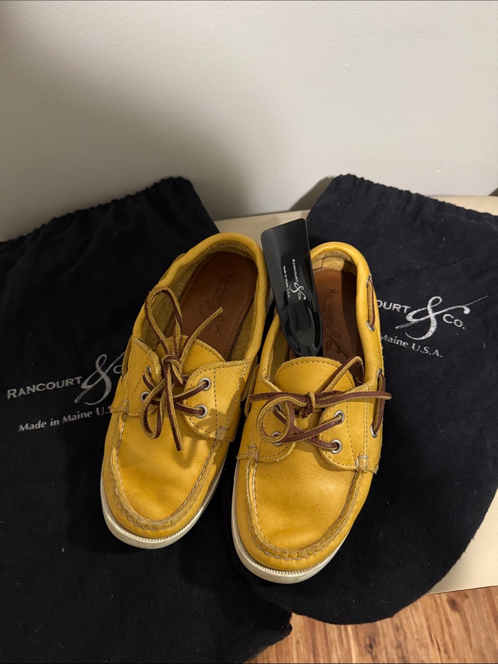 Rancourt & Co. Women’s Yellow Leather Boat Shoes